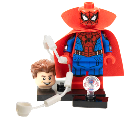 LEGO colmar-8 Zombie Hunter Spidey, Marvel Studios, Series 1 (Complete Set with Stand and Accessories)
