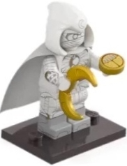 LEGO colmar2-2 Moon Knight, Marvel Studios, Series 2 (Complete Set with Stand and Accessories)