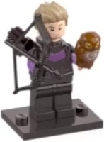 LEGO colmar2-6 Hawkeye, Marvel Studios, Series 2 (Complete Set with Stand and Accessories)