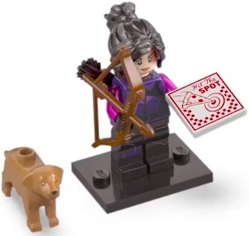 LEGO colmar2-7 Kate Bishop, Marvel Studios, Series 2 (Complete Set with Stand and Accessories)