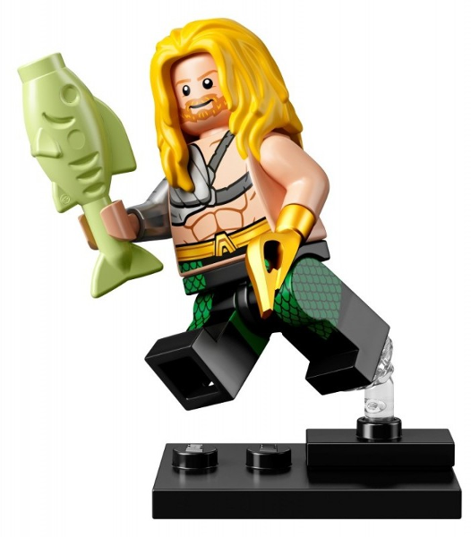 LEGO colsh-3 Aquaman, DC Super Heroes (Complete Set with Stand and Accessories)