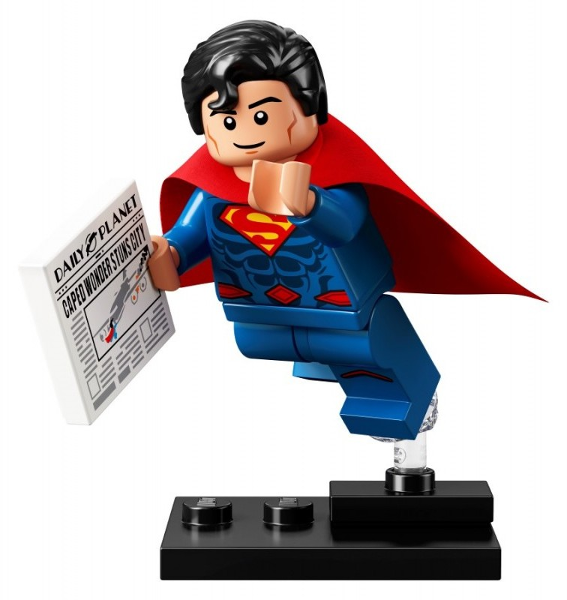 LEGO colsh-7 Superman, DC Super Heroes (Complete Set with Stand and Accessories)