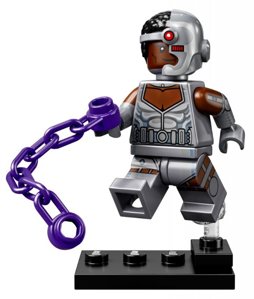 LEGO colsh-9 Cyborg, DC Super Heroes (Complete Set with Stand and Accessories)
