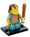 LEGO colsim-12 Nelson Muntz, The Simpsons, Series 1 (Complete Set with Stand and Accessories)