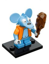 LEGO colsim-13 Itchy, The Simpsons, Series 1 (Complete Set with Stand and Accessories)