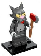 LEGO colsim-14 Scratchy, The Simpsons, Series 1 (Complete Set with Stand and Accessories)