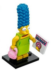 LEGO colsim-3 Marge Simpson, The Simpsons, Series 1 (Complete Set with Stand and Accessories)
