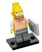 LEGO colsim-6 Grampa Simpson, The Simpsons, Series 1 (Complete Set with Stand and Accessories)