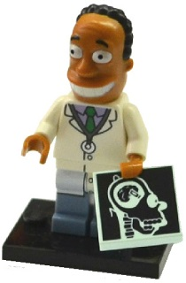 LEGO colsim2-16 Dr. Hibbert, The Simpsons, Series 2 (Complete Set with Stand and Accessories)