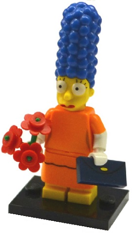 LEGO colsim2-2 Date Night Marge, The Simpsons, Series 2 (Complete Set with Stand and Accessories)