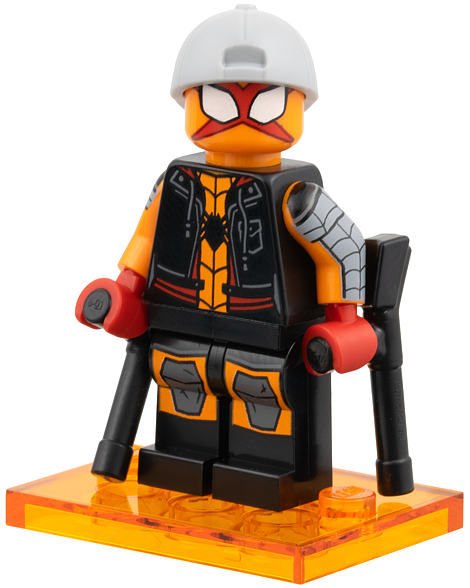 LEGO colspi-8 Charlotte Webber / Sun-Spider, Spider-Man Across the Spider-Verse (Complete Set with Stand and Accessories)