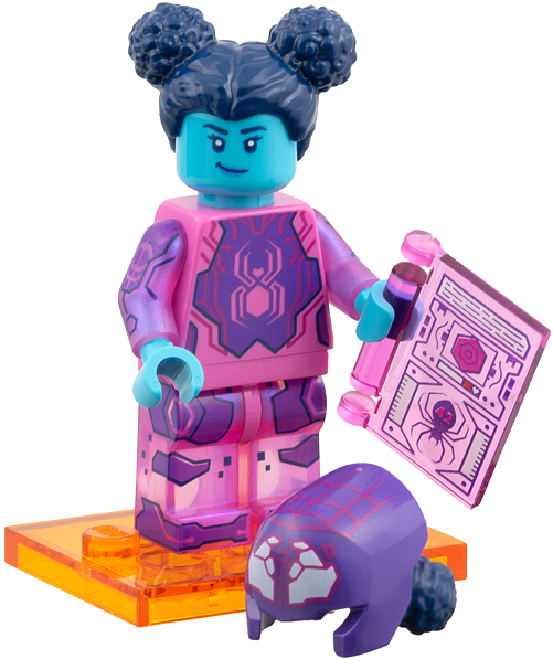 LEGO colspi-9 Margo Kess / Spider-Byte, Spider-Man Across the Spider-Verse (Complete Set with Stand and Accessories)
