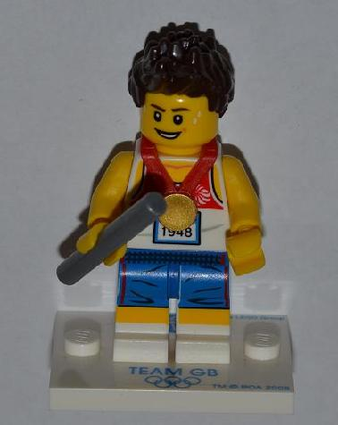 LEGO coltgb-3 Relay Runner, Team GB (Complete Set with Stand and Accessories)