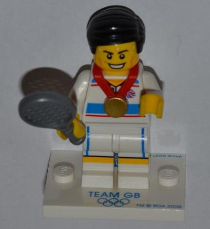 LEGO coltgb-5 Tactical Tennis Player, Team GB (Complete Set with Stand and Accessories)