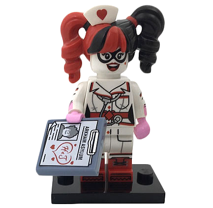 LEGO coltlbm-13 Nurse Harley Quinn, The LEGO Batman Movie, Series 1 (Complete Set with Stand and Accessories)