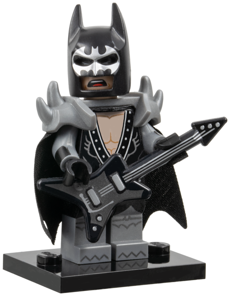 LEGO coltlbm-2 Glam Metal Batman, The LEGO Batman Movie, Series 1 (Complete Set with Stand and Accessories)