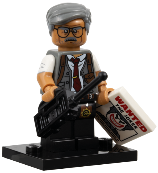 LEGO coltlbm-7 Commissioner Gordon, The LEGO Batman Movie, Series 1 (Complete Set with Stand and Accessories)