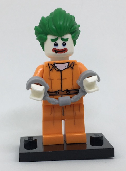 LEGO coltlbm-8 Arkham Asylum Joker, The LEGO Batman Movie, Series 1 (Complete Set with Stand and Accessories)