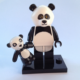 LEGO coltlm-15 Panda Guy, The LEGO Movie (Complete Set with Stand and Accessories)