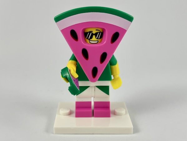 LEGO coltlm2-8 Watermelon Dude, The LEGO Movie 2 (Complete Set with Stand and Accessories)