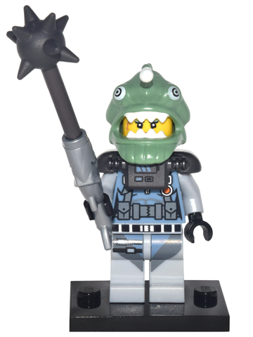 LEGO coltlnm-13 Shark Army Angler, The LEGO Ninjago Movie (Complete Set with Stand and Accessories)