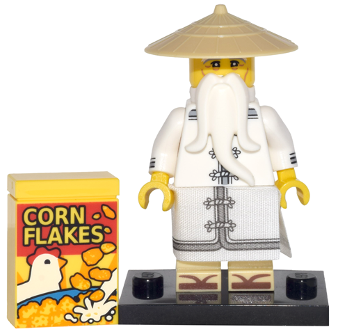 LEGO coltlnm-4 Master Wu, The LEGO Ninjago Movie (Complete Set with Stand and Accessories)