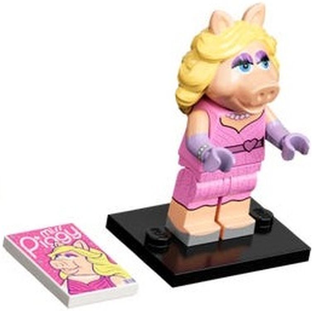 LEGO coltm-6 Miss Piggy, The Muppets (Complete Set with Stand and Accessories)