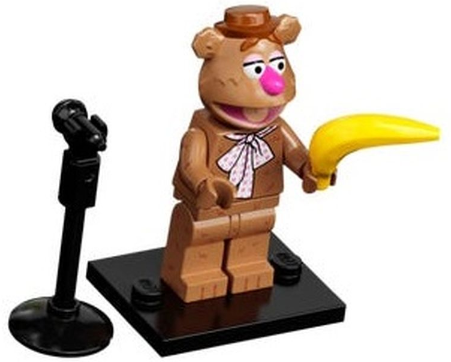 LEGO coltm-7 Fozzie Bear, The Muppets (Complete Set with Stand and Accessories)