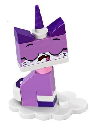 LEGO coluni1-10 Sleepy Unikitty, Unikitty!, Series 1 (Complete Set with Stand)