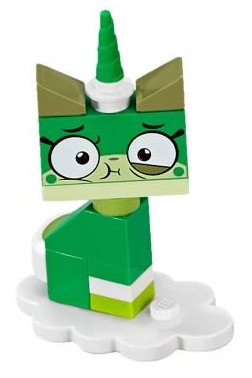 LEGO coluni1-11 Queasy Unikitty, Unikitty!, Series 1 (Complete Set with Stand)