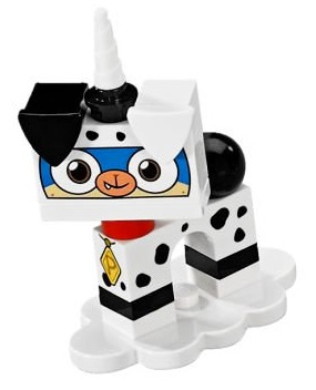 LEGO coluni1-6 Dalmatian Puppycorn, Unikitty!, Series 1 (Complete Set with Stand)
