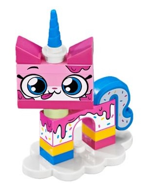 LEGO coluni1-7 Dessert Unikitty, Unikitty!, Series 1 (Complete Set with Stand)