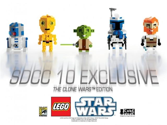 LEGO comcon012 CubeDude - The Clone Wars Edition - San Diego Comic-Con 2010 Exclusive
