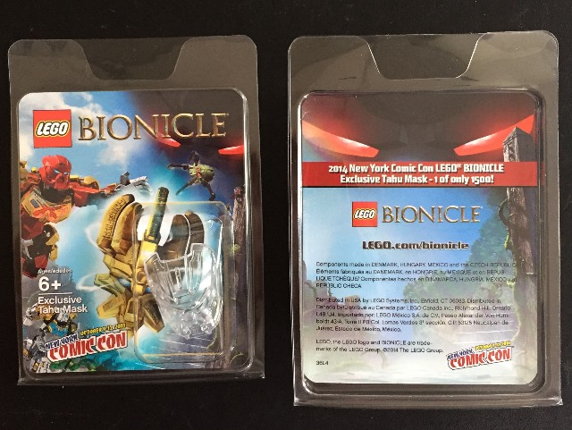 LEGO comcon042 Tahu Mask - New York Comic-Con 2014 Exclusive blister pack