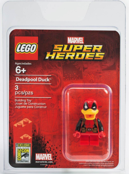 LEGO comcon053 Deadpool Duck - San Diego Comic-Con 2017 Exclusive blister pack