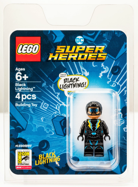LEGO comcon056 Black Lightning - San Diego Comic-Con 2018 Exclusive blister pack