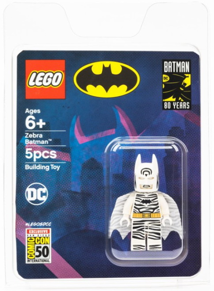 LEGO comcon059 Zebra Batman - San Diego Comic-Con 2019 Exclusive blister pack