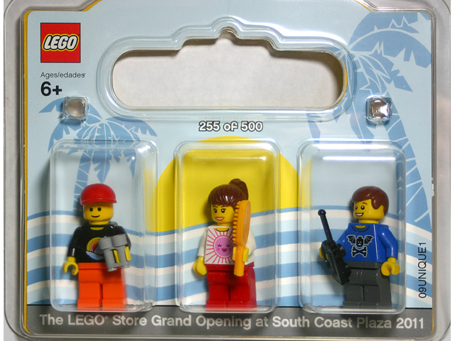 LEGO CostaMesa LEGO Store Grand Opening Exclusive Set, South Coast Plaza, Costa Mesa, CA blister pack