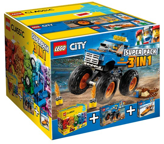 LEGO J003459270 City / Classic Bundle Pack, Super Pack 3 in 1 (Sets 10715, 60178, and 60180)