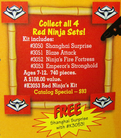 LEGO K3053 Red Ninja's Kit