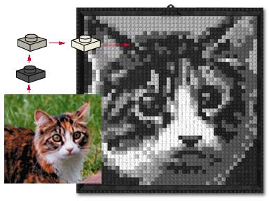 LEGO k34431 Mosaic Cat
