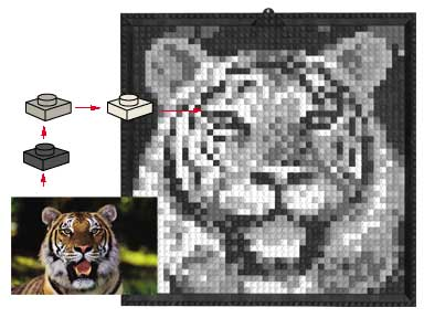 LEGO k34434 Mosaic Tiger