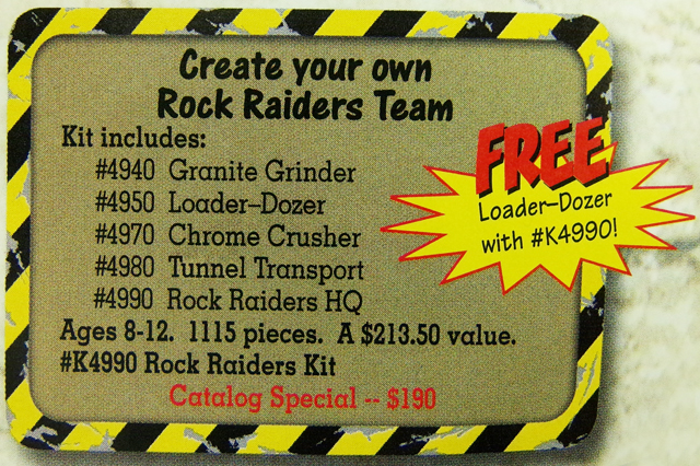 LEGO K4990 Rock Raiders Kit