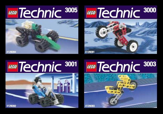 LEGO kabtec Kabaya Technic Vehicle 4-Pack