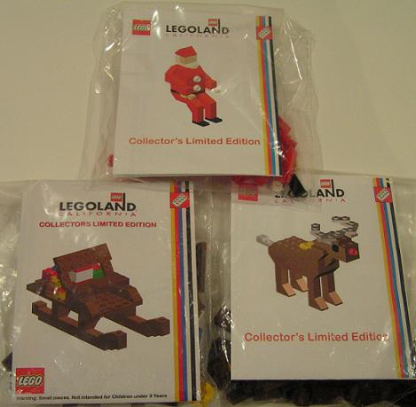LEGO KLLCA21 Santa with Reindeer and Sleigh (LEGOLAND California)
