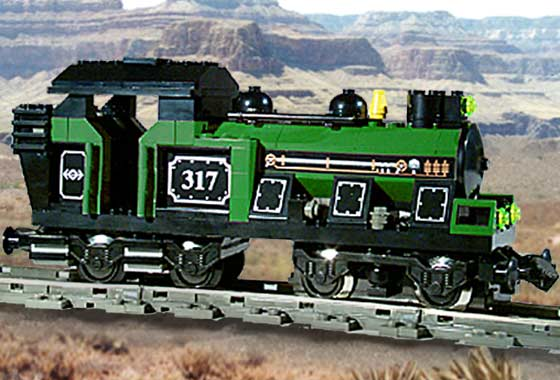 LEGO KT104 Large Train Engine Green