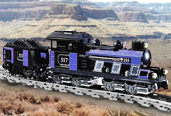 LEGO KT203 Large Train Engine with Tender Blue