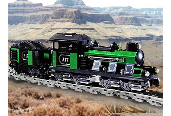 LEGO KT204 Large Train Engine with Tender Green