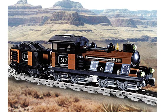 LEGO KT206 Large Train Engine with Tender Brown