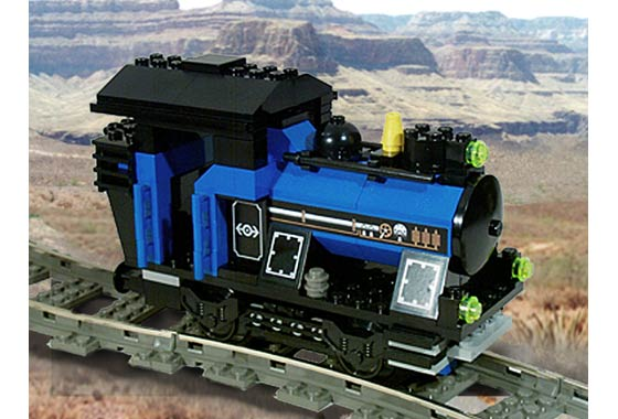 LEGO KT303 Small Train Engine Blue